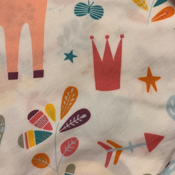 Unicorn Rainbow Fabric Shower Curtain 70 X 72 In Multicolor Pink pb & j - Picture 7 of 7